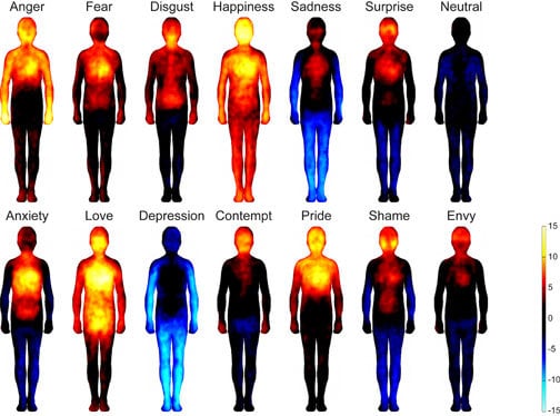 el mapa emocional del cuerpo