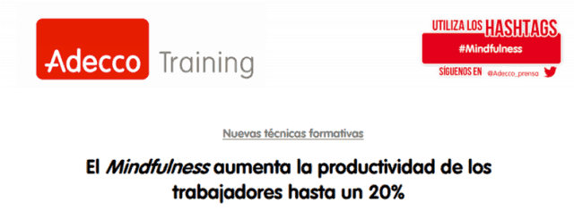 Resultados Mindfulness Adecco 2016
