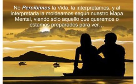 no percibimos la vida, la interpretamos