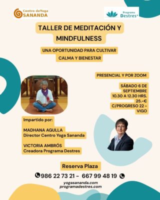 Taller de meditación y mindfulness el 6 de septiembre 2025